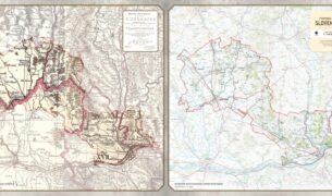 ukazka mapy Nove Zamky kedysi a dnes VKU Zmeny v okolí Nových Zámkov za takmer 220 rokov porovnajú prostredníctvom historickej a súčasnej mapy